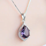 Water Drop Shaped Pendant Gemstone - Fashion Proline