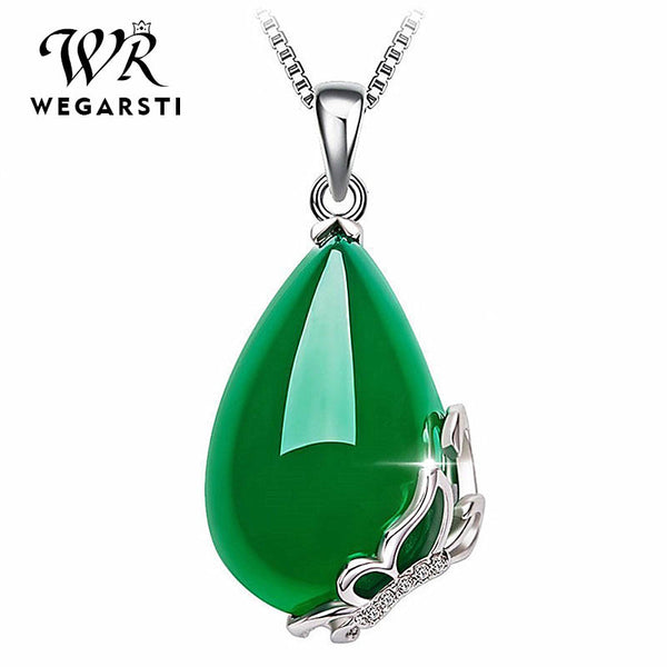 Silver Natural Gemstone Necklace - Fashion Proline