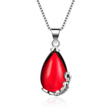 Silver Natural Gemstone Necklace - Fashion Proline