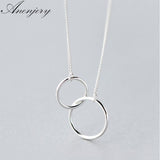 Double Circle Short Necklace - Fashion Proline