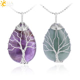 Tree of Life Necklace Natural Stone Pendant - Fashion Proline