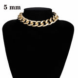 Aluminum Gold Chain Necklace For Woomen - Fashion Proline