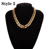 Aluminum Gold Chain Necklace For Woomen - Fashion Proline