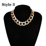 Aluminum Gold Chain Necklace For Woomen - Fashion Proline