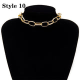 Aluminum Gold Chain Necklace For Woomen - Fashion Proline