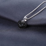 Silver Gemstones Necklace Without Chain - Fashion Proline