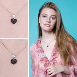 Silver Gemstones Necklace Without Chain - Fashion Proline