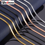 Stainless Steel Flat Necklace For Women - Fashion Proline