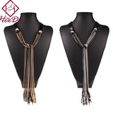 Vintage Leather Long Necklace For Women - Fashion Proline