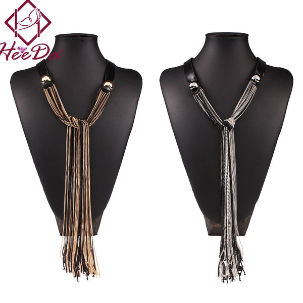 Vintage Leather Long Necklace For Women - Fashion Proline