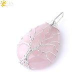 Tree of Life Necklace Natural Stone Pendant - Fashion Proline