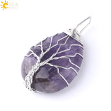 Tree of Life Necklace Natural Stone Pendant - Fashion Proline