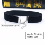 Black Lace Leather Velvet strip - Fashion Proline