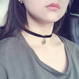 Black Lace Leather Velvet strip - Fashion Proline