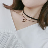 Black Lace Leather Velvet strip - Fashion Proline