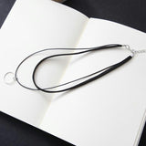 Black Lace Leather Velvet strip - Fashion Proline