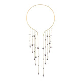 Black Beads Hyperbole Long Tassel Necklace - Fashion Proline