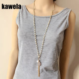 Long Beaded Pink Charm Pendant - Fashion Proline