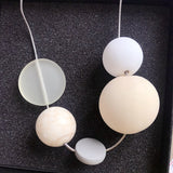 Wood Ball Natural Stone Necklace For Women - Fashion Proline